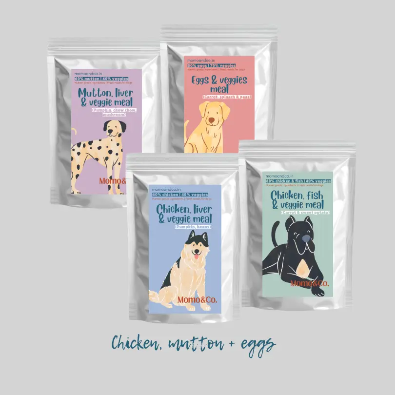 Chicken, mutton & egg trial meals